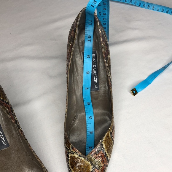 Stuart Weiztman for Mr Seymour Snake Heels Womens Size 8.5 - Picture 12 of 14